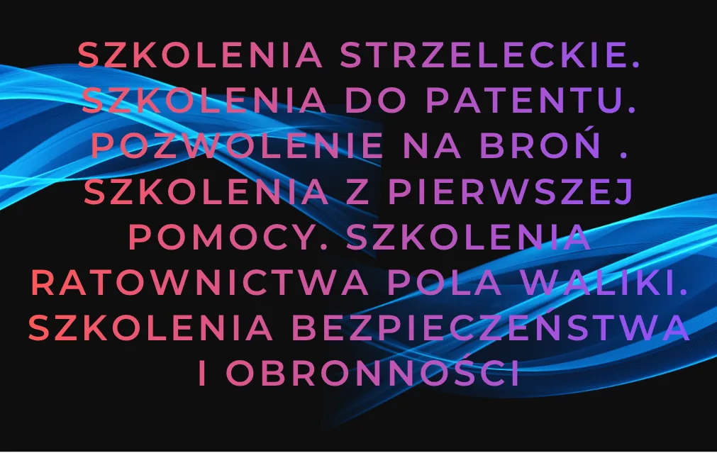Zakres prowadzonych szkoleń